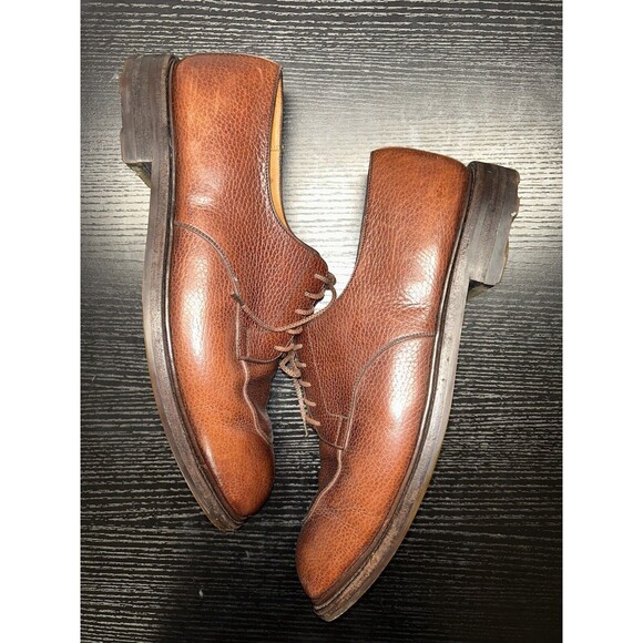 J.M.Weston Golf Burgundy D Width Brown Leather Men’s Shoes 598 U Tip Sz 11 D main image 8